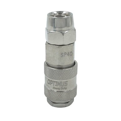 OPT-740SPA Соединение быстросъемное пневматическое с обжимным креплением под шланг 12 мм OPTIMUS