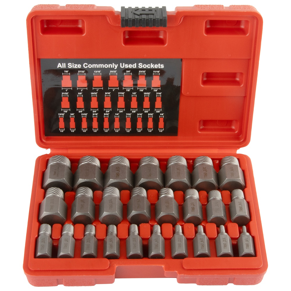 WDK-214035 Набор экстракторов для сломанного крепежа Wiederkraft