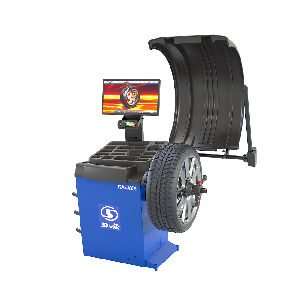 Балансировочный станок (СБМП-60/3D Л) GALAXY Plus SIVIK серый