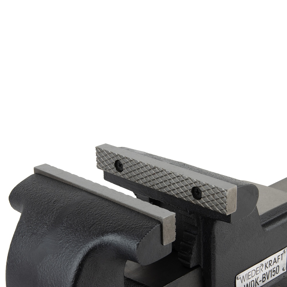 WDK-BV150 Профессиональные слесарные тиски поворотные с наковальней 150 мм Wiederkraft