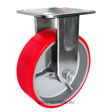 FCp 55 Большегрузная полиуретановая неповоротная колесная опора д125 (VILS)