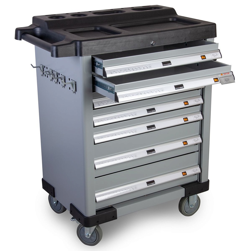 Тележка инструментальная 7 ящиков WDK-807