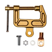 Зажим на массу латунный C-500 (струбцина, 500А, 35-70mmq)