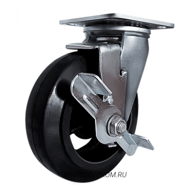 SCdb 63 Большегрузная поворотная колесная опора с тормозом ч.р. д150 (VILS)